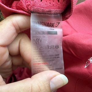 Gymshark crop leggings in red